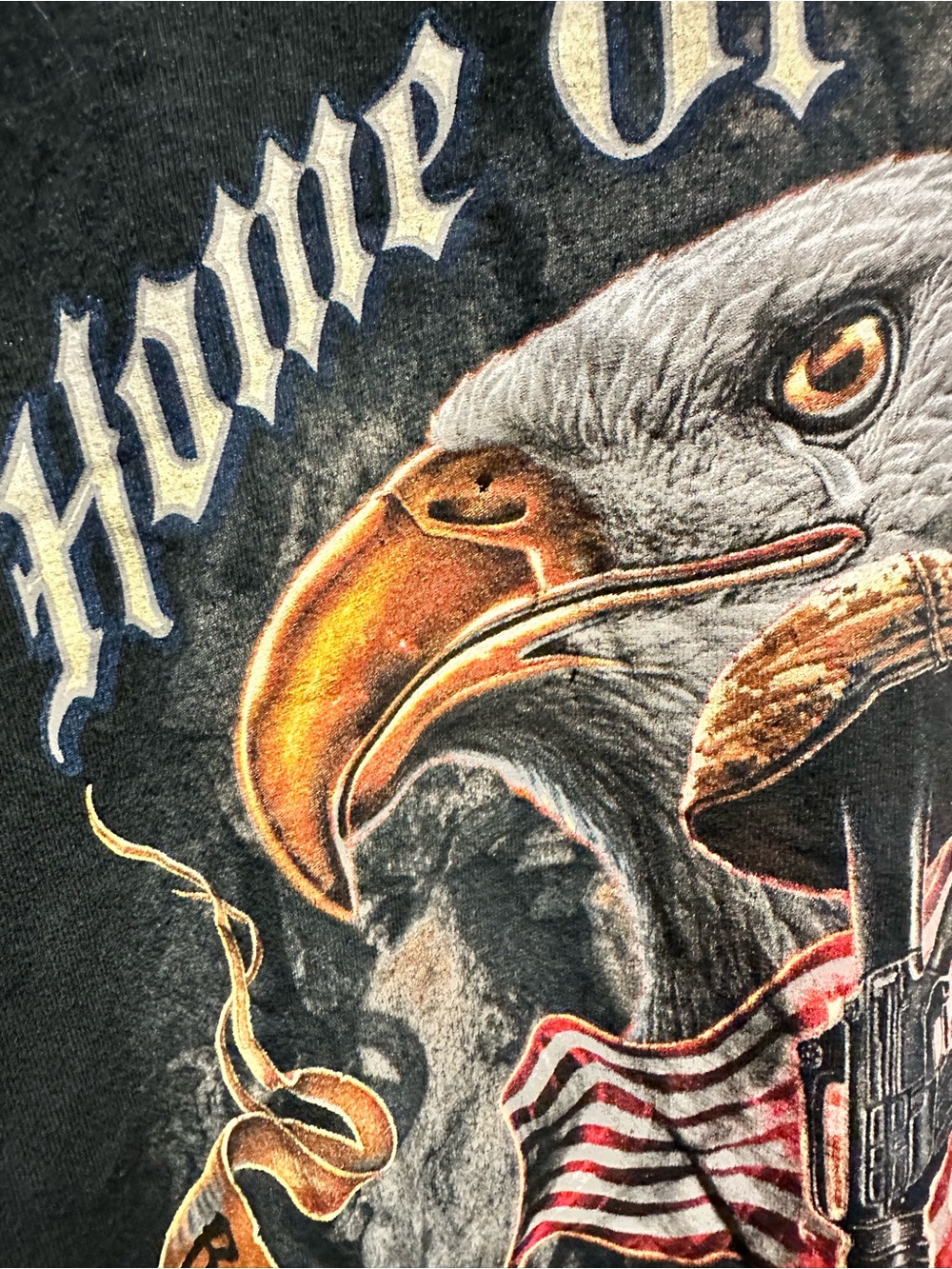 Home Of The Free Because Of The Brave Patriotic Graphic T-Shirt - Picture 6 of 7